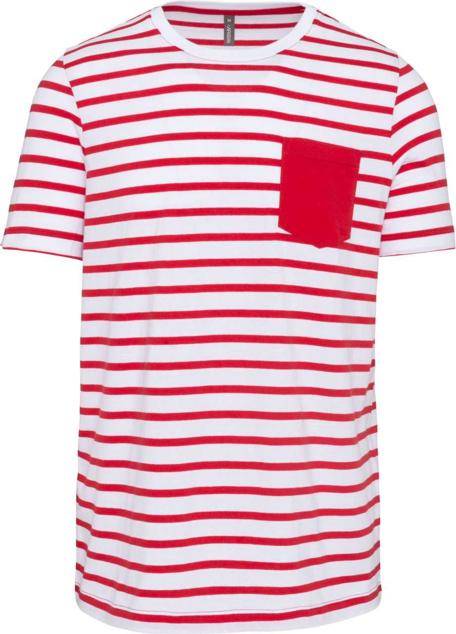 PRUGASTA MAJICA KRATKI RUKAV S DŽEPOM I EMBLEMOM T-SHIRT
