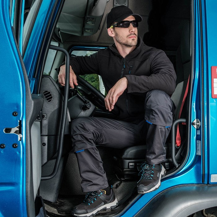 Flis vesta NORTH TECH sivo-crna