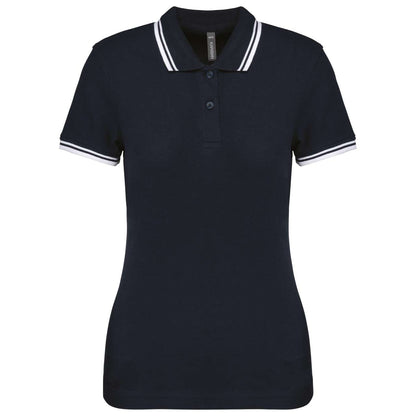 ŽENSKA POLO MAJICA KRATKI RUKAV S KONTRASTNIM OBRUČOM