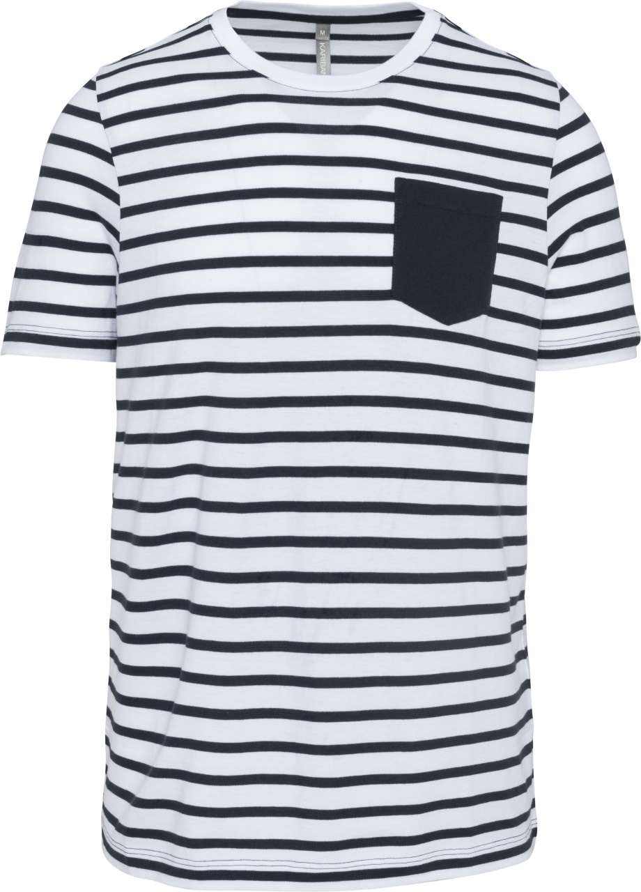 PRUGASTA MAJICA KRATKI RUKAV S DŽEPOM I EMBLEMOM T-SHIRT