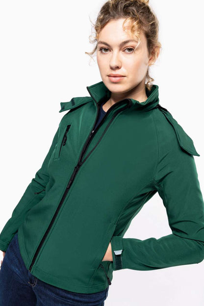 ŽENSKA ODVOJIVA SOFTSHELL JAKNA S KAPULJAČOM